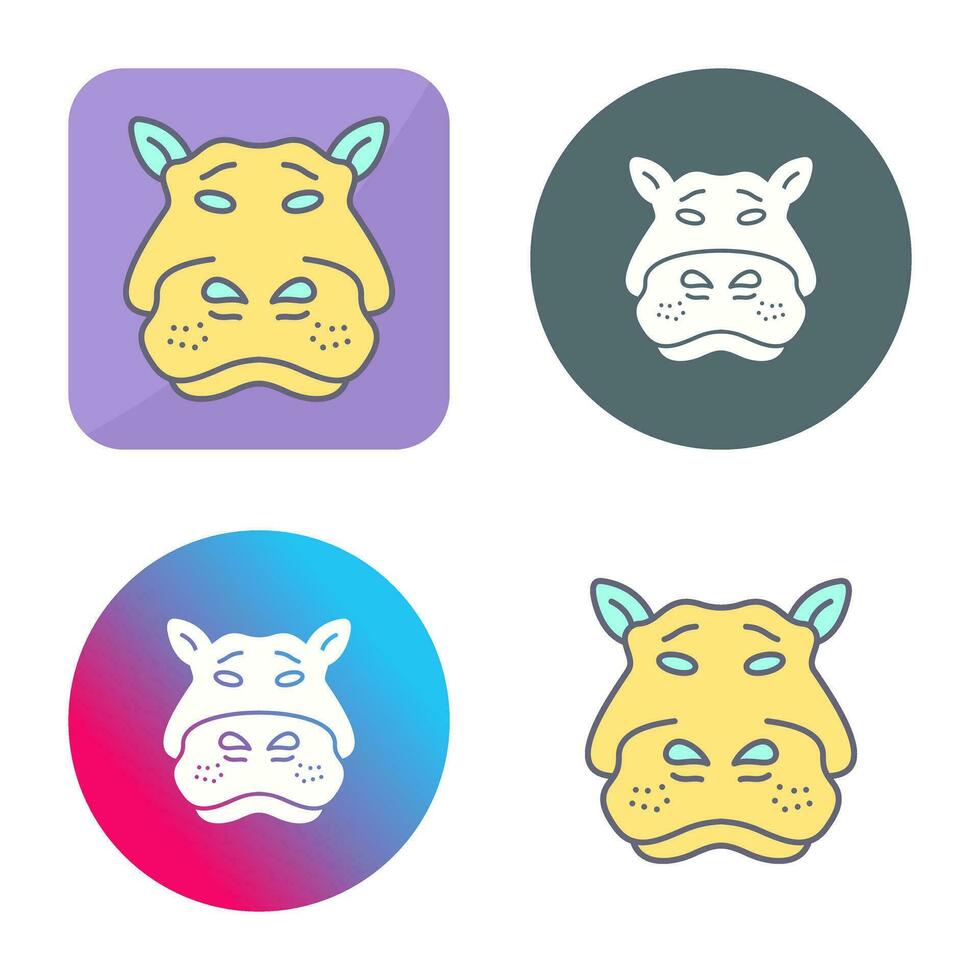 Hippo Vector Icon