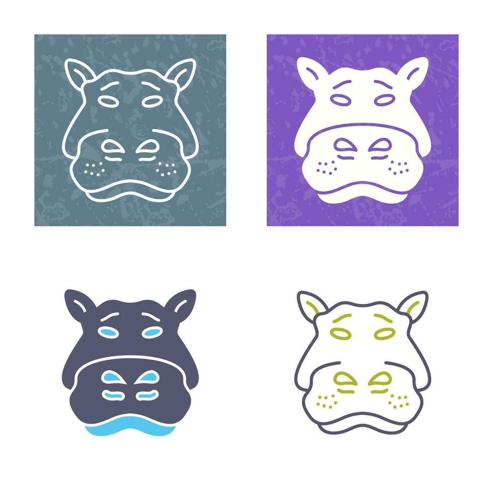 Hippo Vector Icon