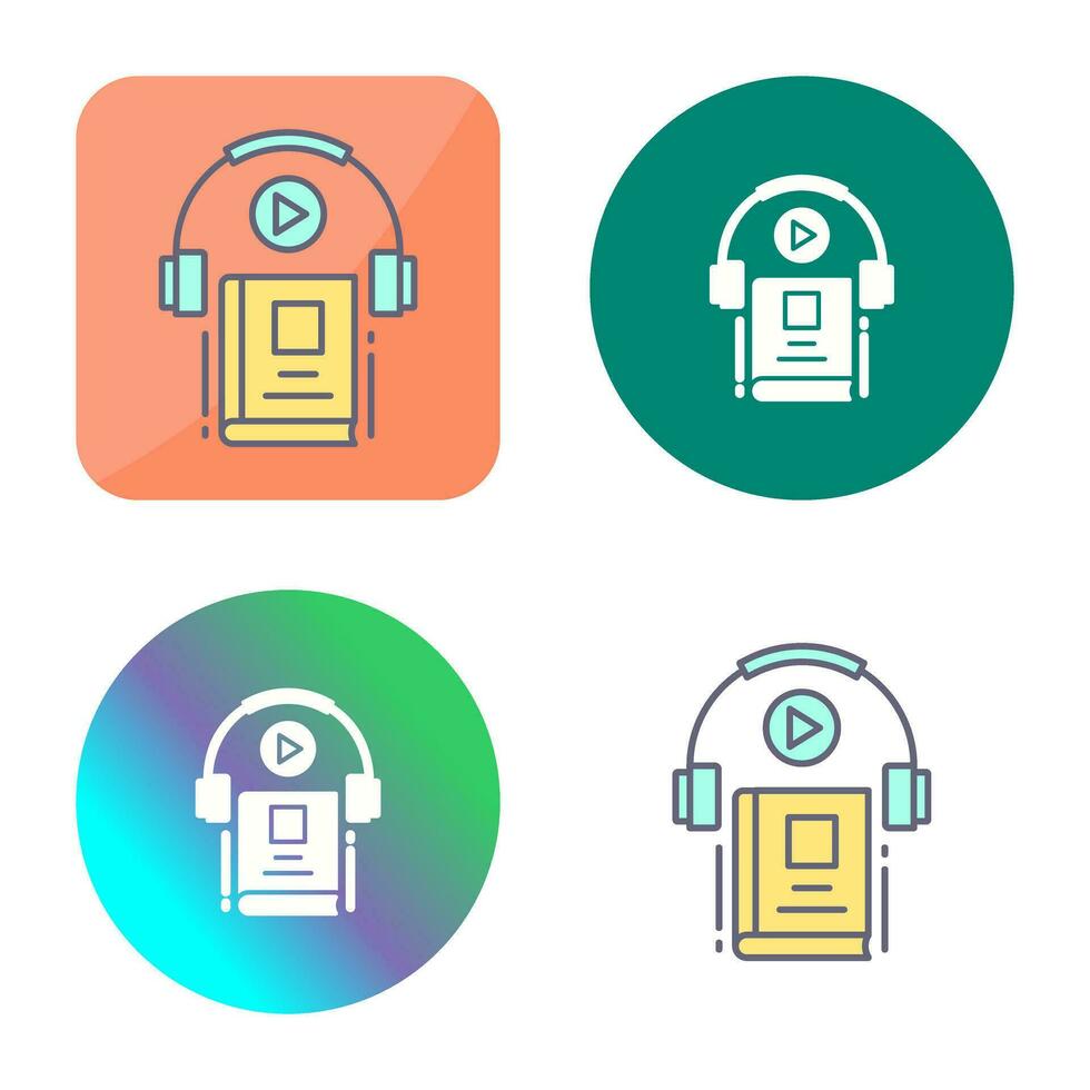 Audio Book Vector Icon