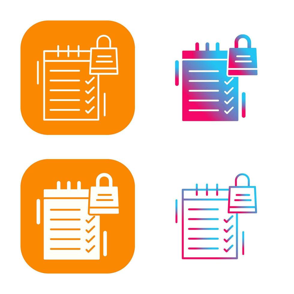 Shopping List Vector Icon