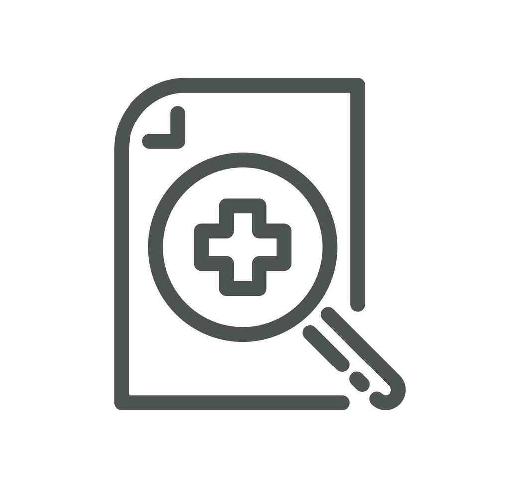 Healthcare and medicine related icon outline and linear vector. vector
