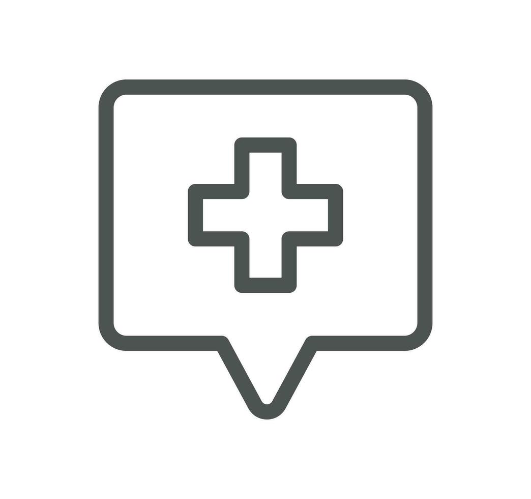 Healthcare and medicine related icon outline and linear vector. vector