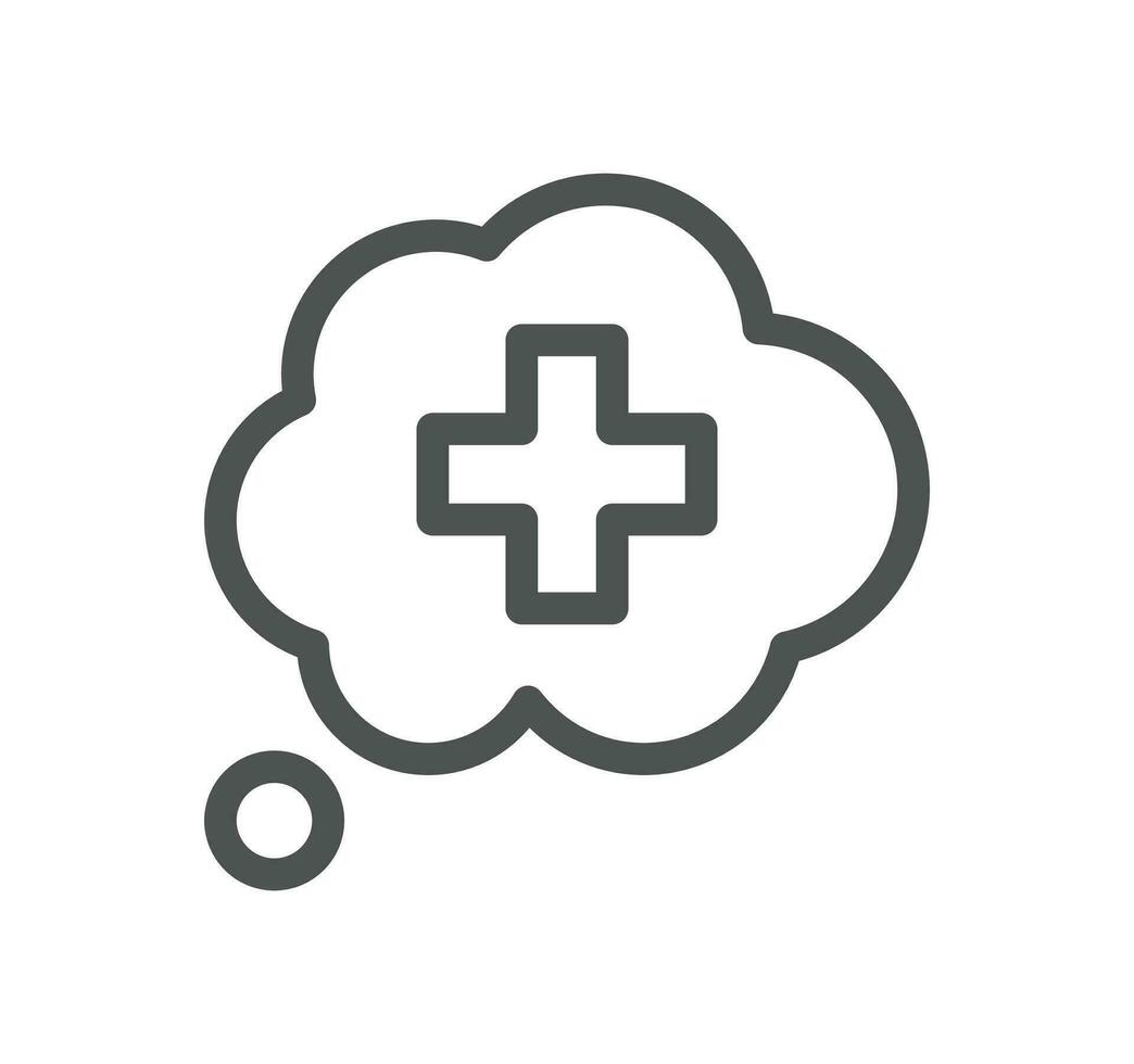 Healthcare and medicine related icon outline and linear vector. vector