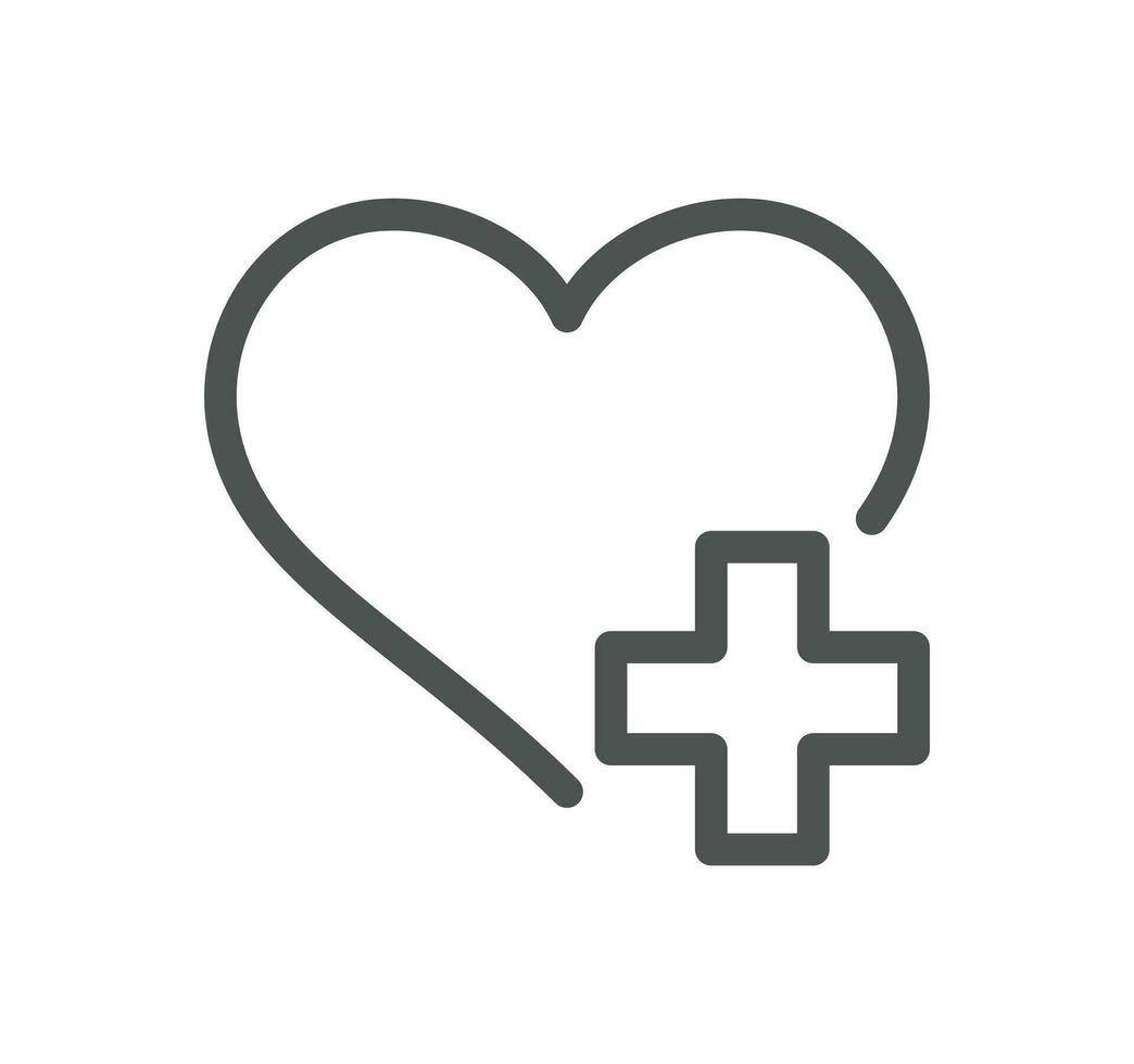 Healthcare and medicine related icon outline and linear vector. vector