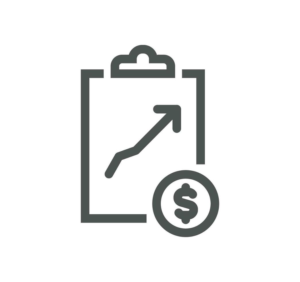 Clipboard related icon outline and linear vector. vector