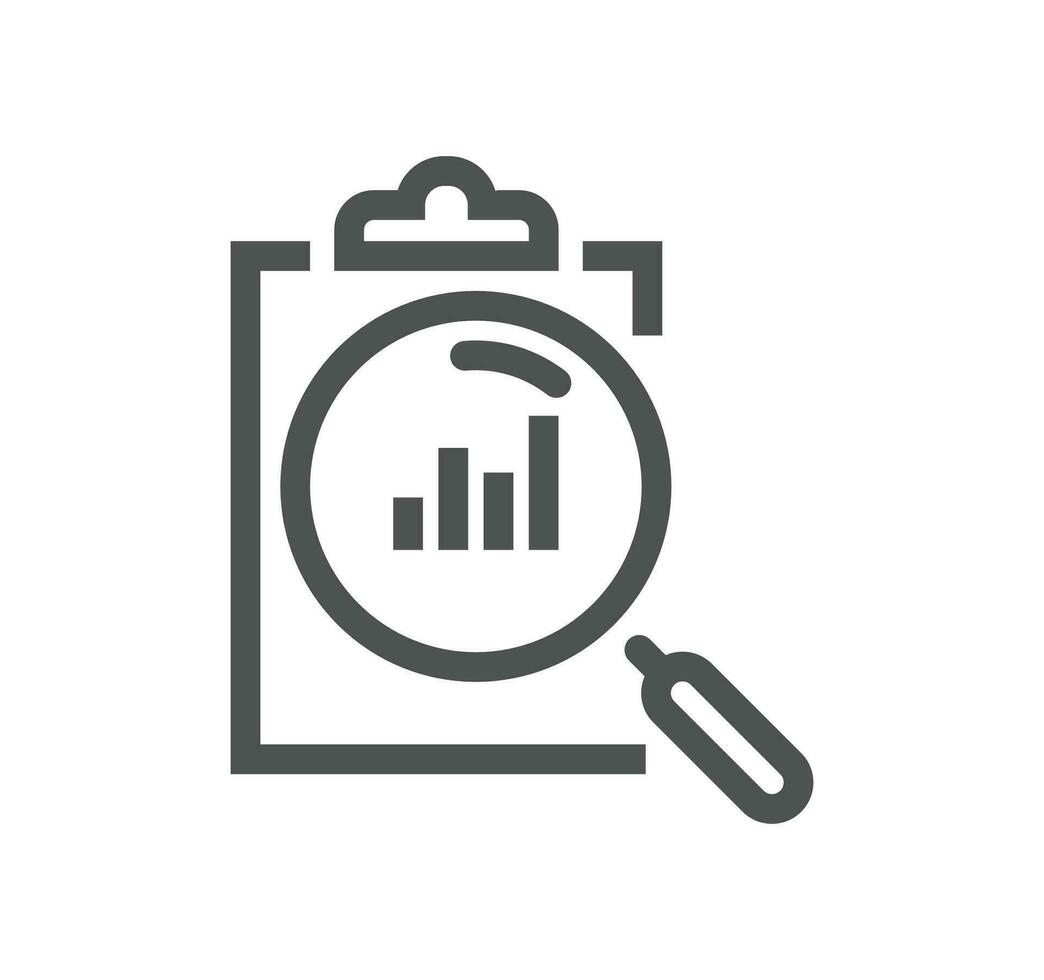 Clipboard related icon outline and linear vector. vector