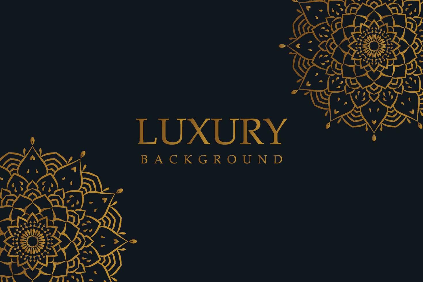 Luxury Golden Mandala Background Square vector