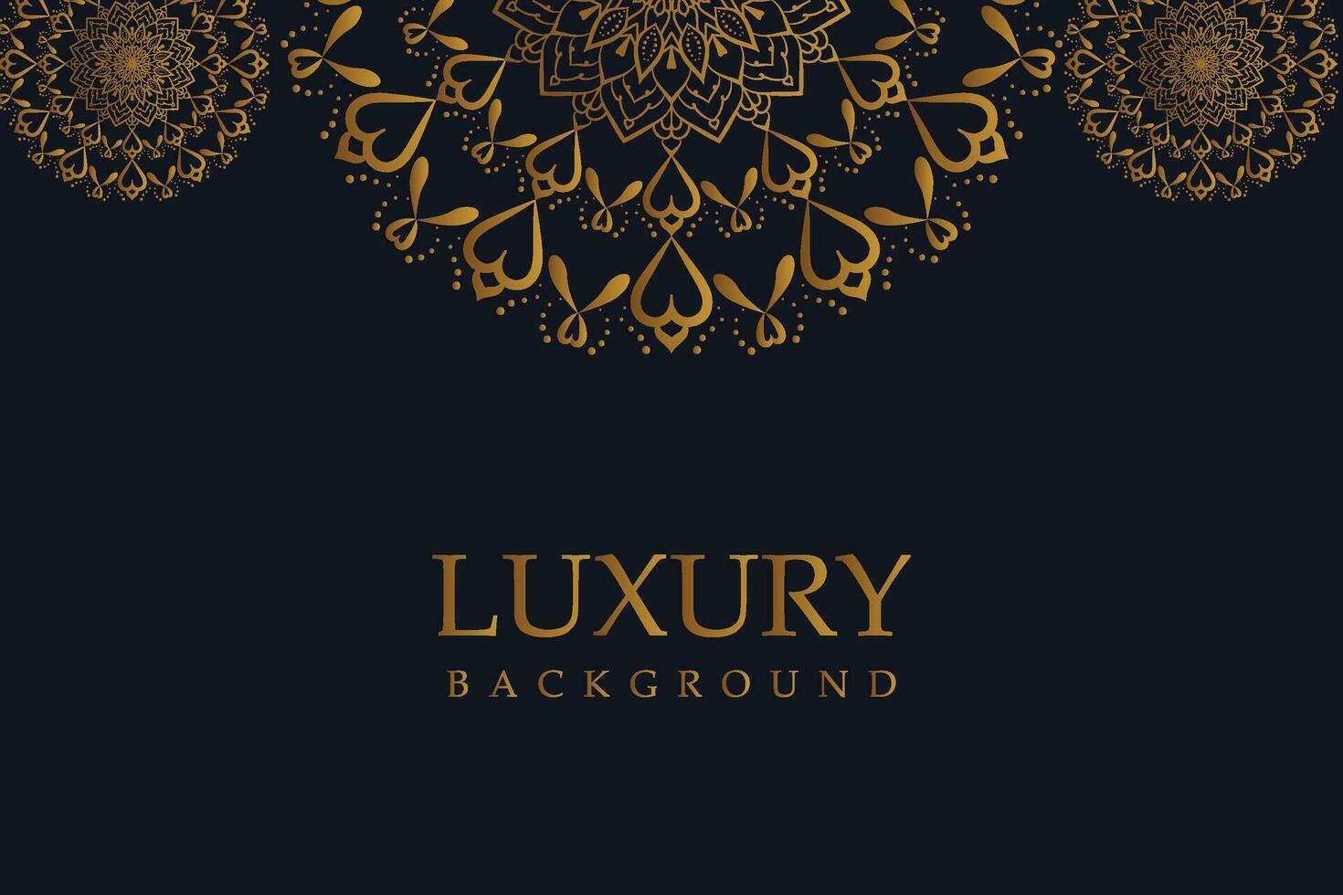 Luxury Golden Mandala Background Square vector