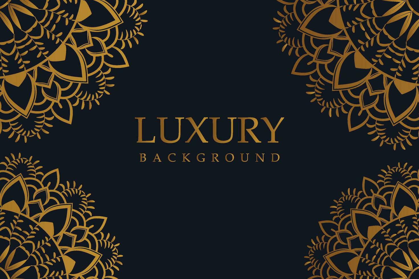 Luxury Golden Mandala Background Square vector