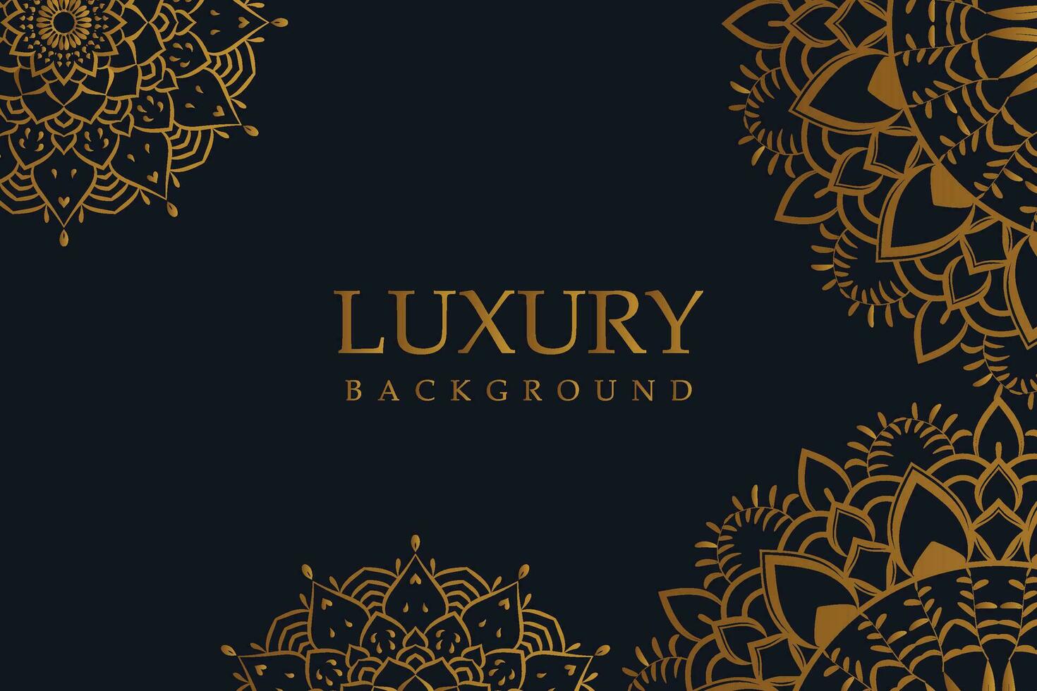 Luxury Mandala Background with Golden Arabesque Pattern - Eastern Style Decorative Mandala vector