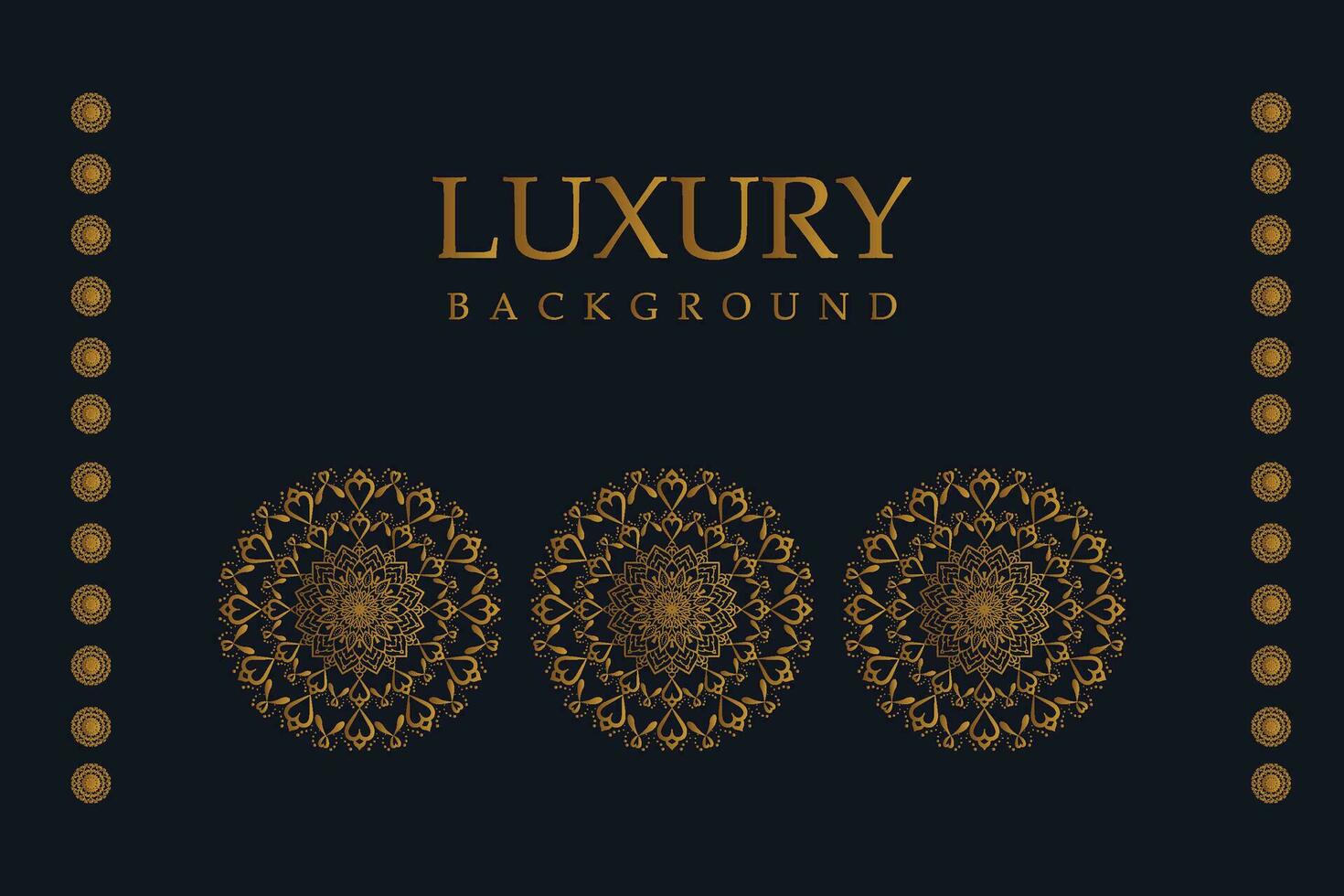Luxury Mandala Background with Golden Arabesque Pattern - Eastern Style Decorative Mandala vector
