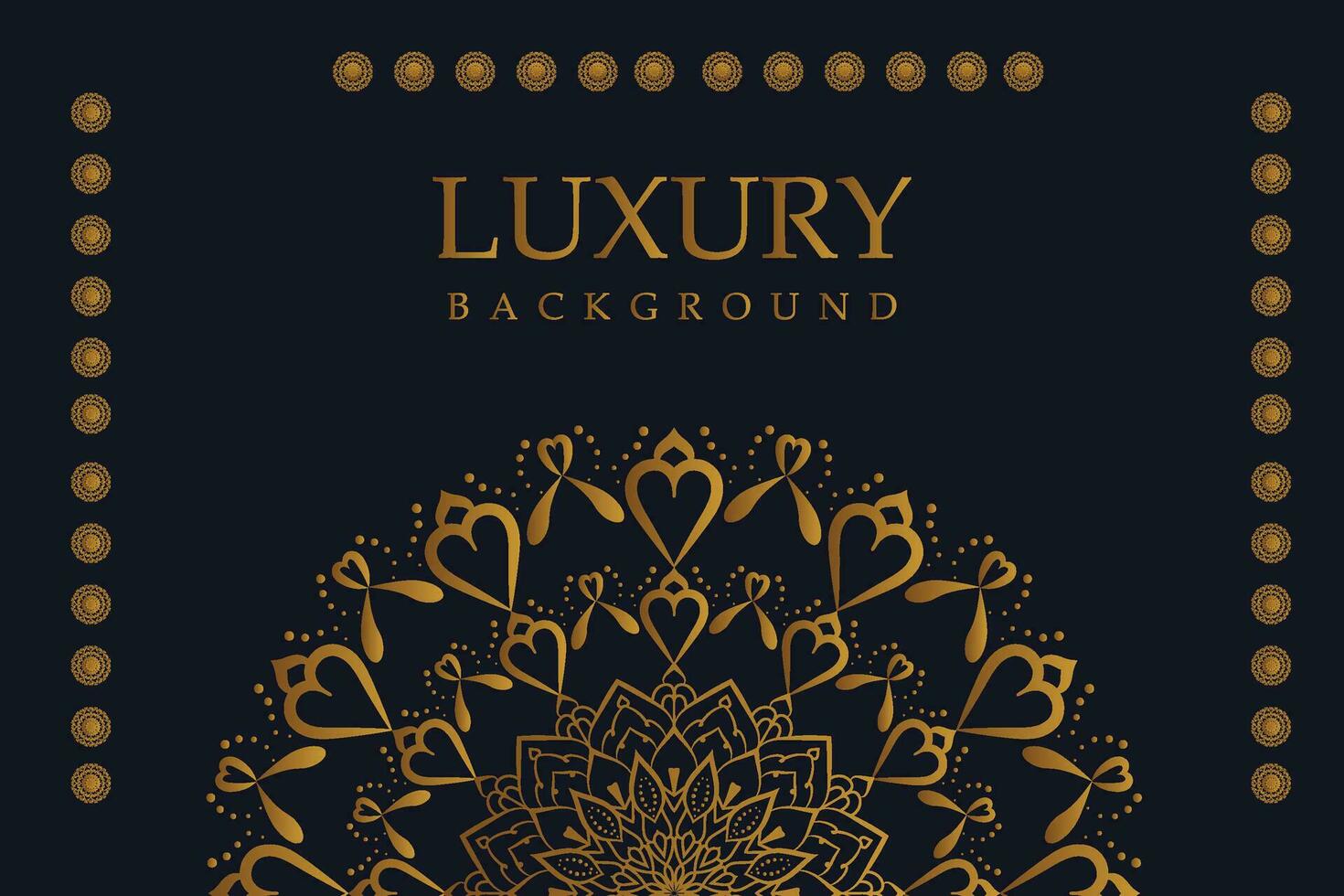 Luxury Mandala Background with Golden Arabesque Pattern - Eastern Style Decorative Mandala vector