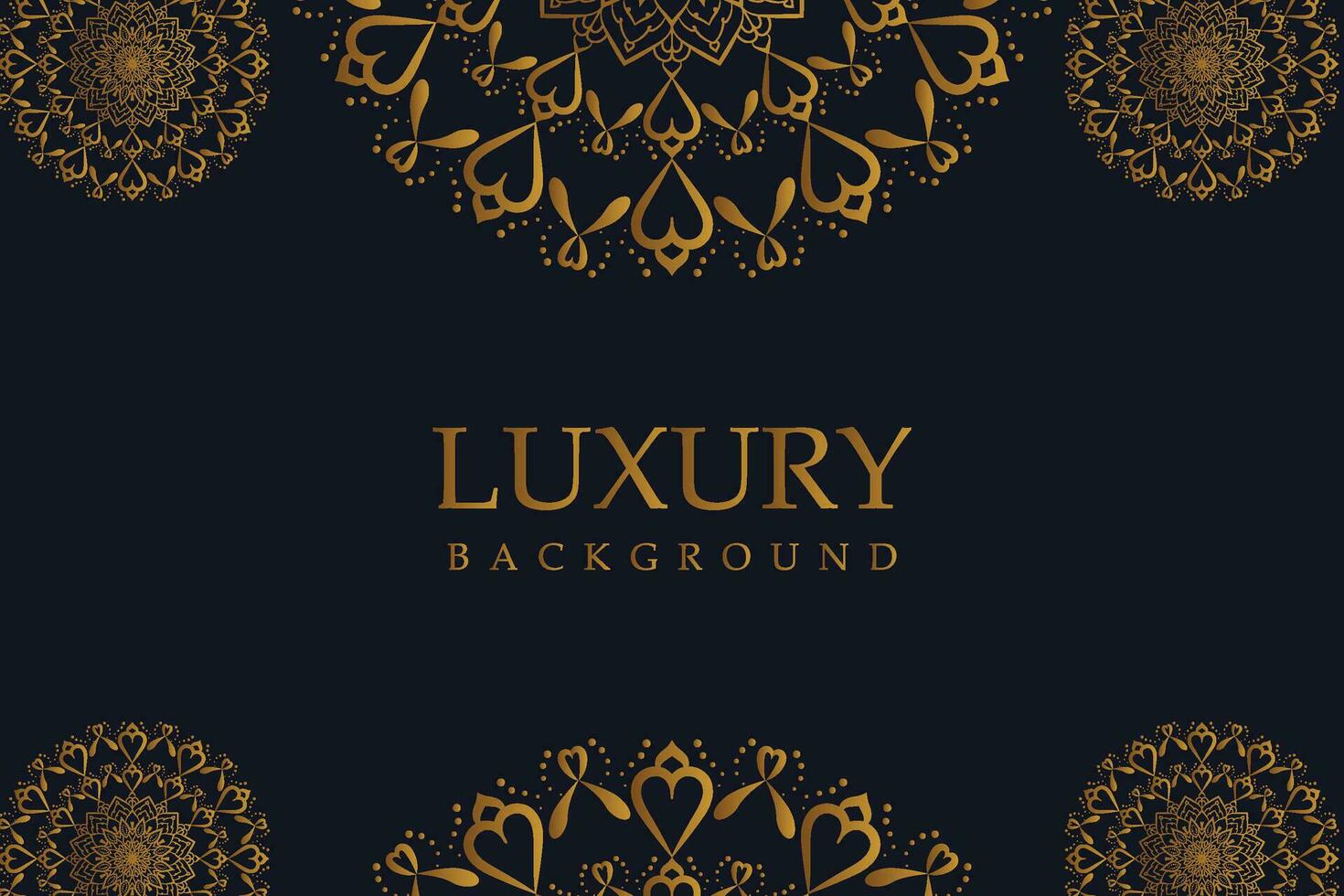 Luxury Mandala Background with Golden Arabesque Pattern - Eastern Style Decorative Mandala vector