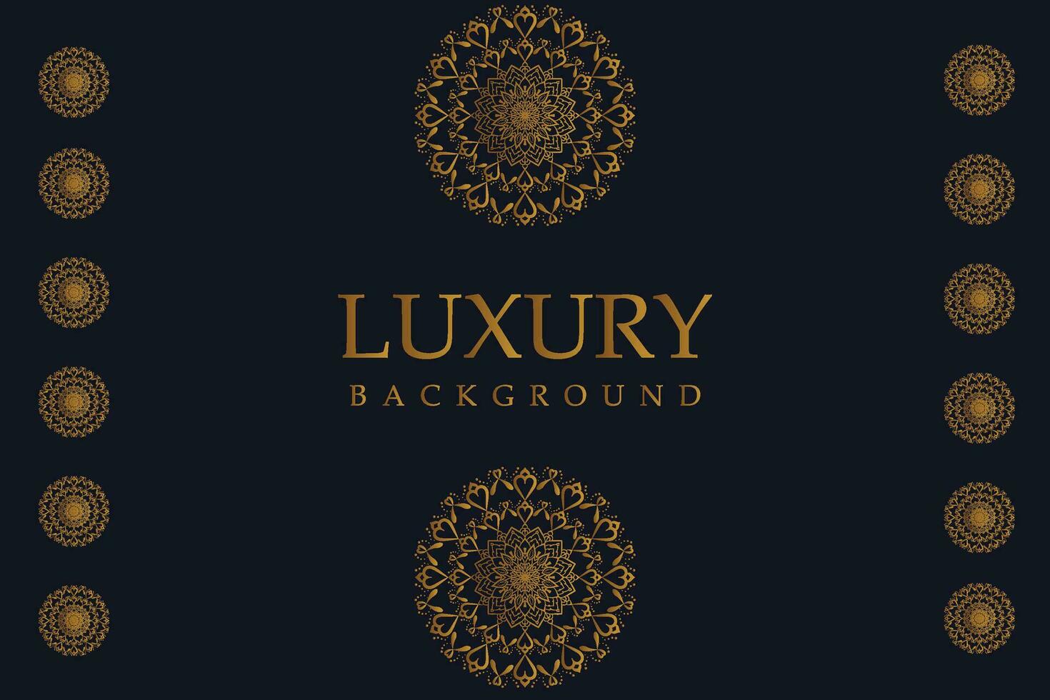 Luxury Mandala Background with Golden Arabesque Pattern - Eastern Style Decorative Mandala vector