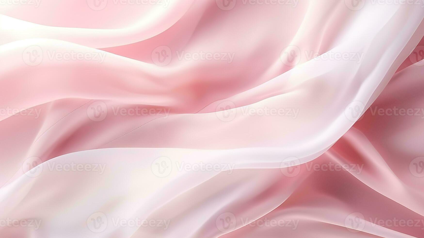Abstract White and Pink Textile Transparent Fabric, soft Light Background for Beauty Products photo