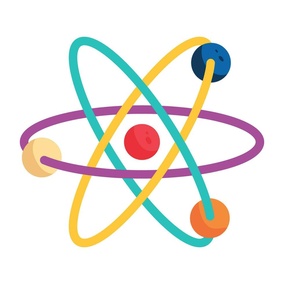 Trendy Atomic Energy vector