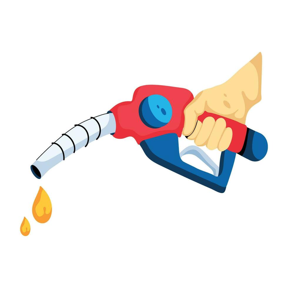 Trendy Fuel Nozzle vector