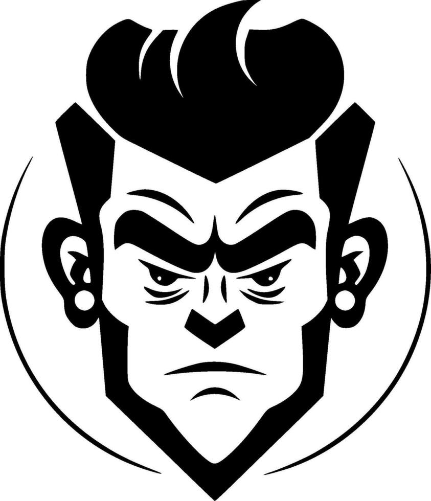 Retro - Black and White Isolated Icon - Vector illustration