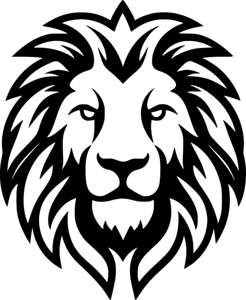 Lion - Minimalist and Flat Logo - Vector illustration