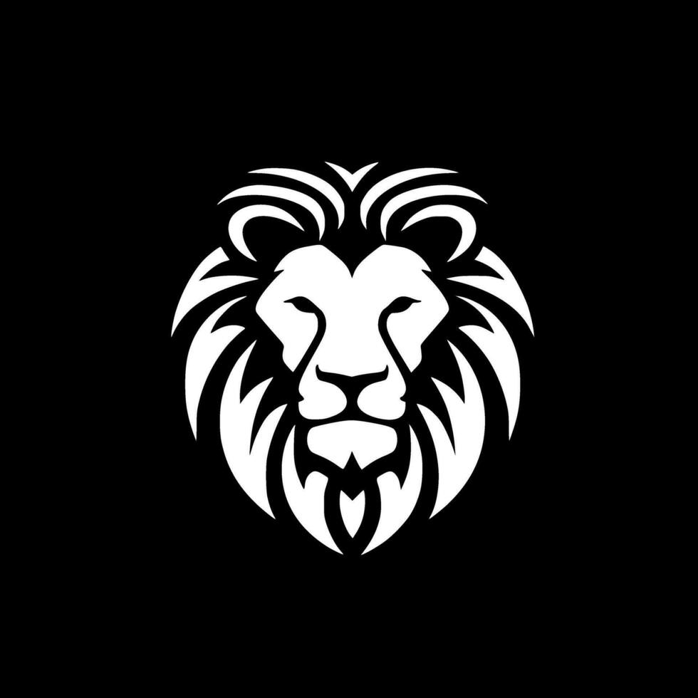 Lion - Minimalist and Flat Logo - Vector illustration