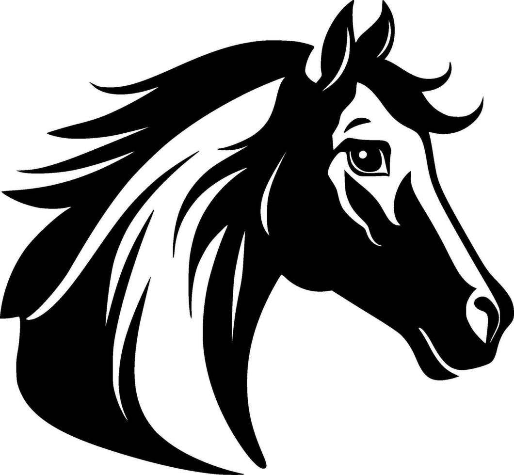 caballo - alto calidad vector logo - vector ilustración ideal para camiseta gráfico