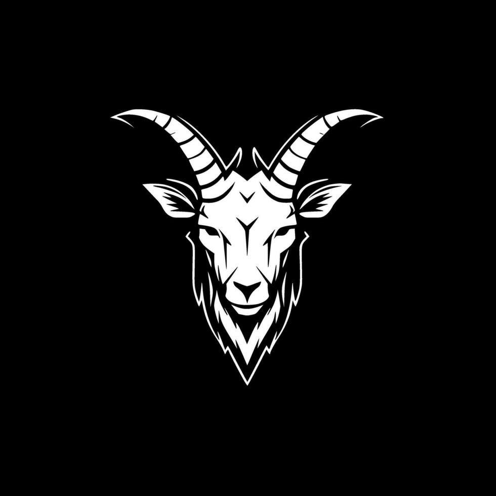 Goat, Minimalist and Simple Silhouette - Vector illustration