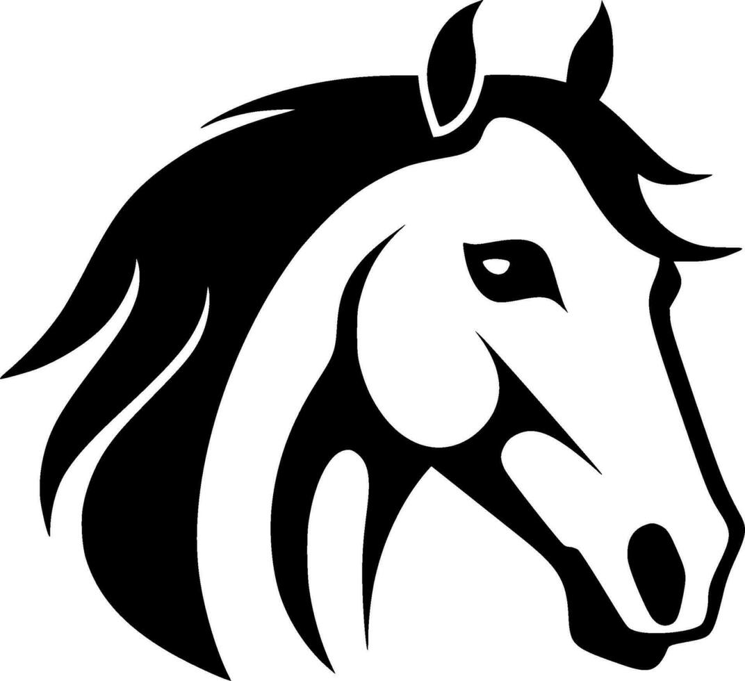 caballo, minimalista y sencillo silueta - vector ilustración
