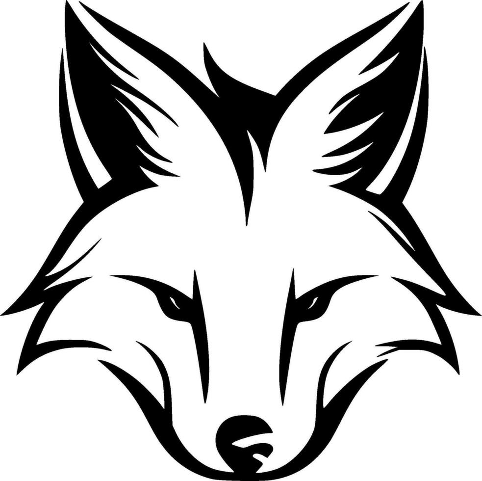 Fox, Minimalist and Simple Silhouette - Vector illustration