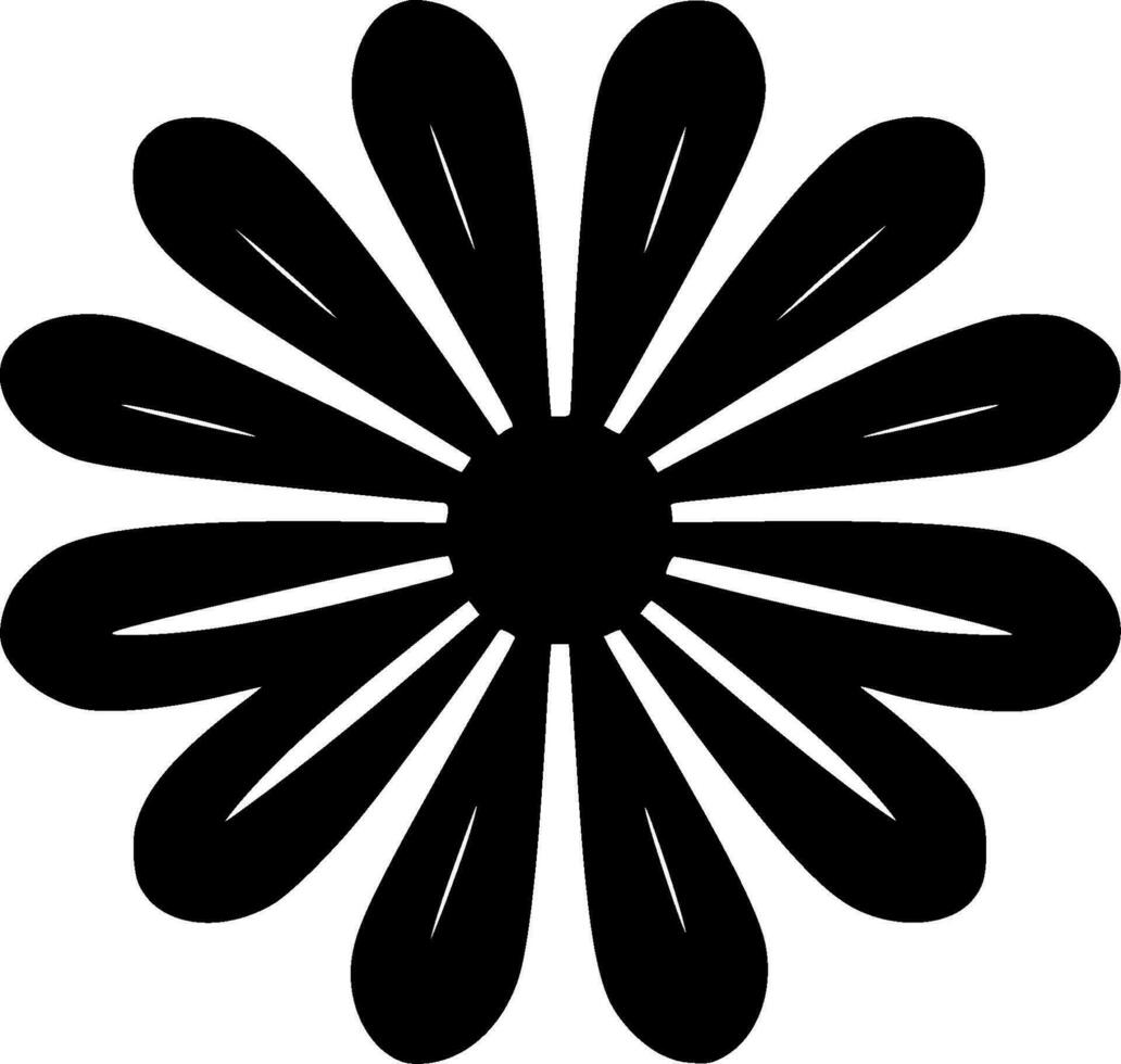 Flower - Minimalist and Flat Logo - Vector illustration