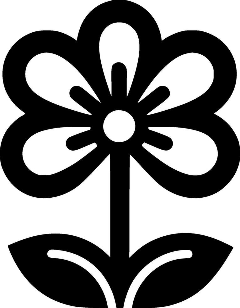 Flower - High Quality Vector Logo - Vector illustration ideal for T-shirt graphic