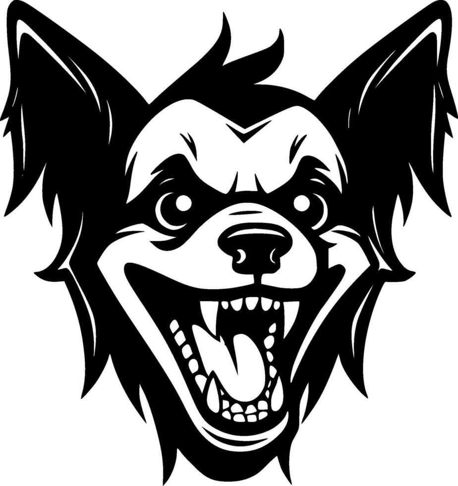 Dog - Black and White Isolated Icon - Vector illustration