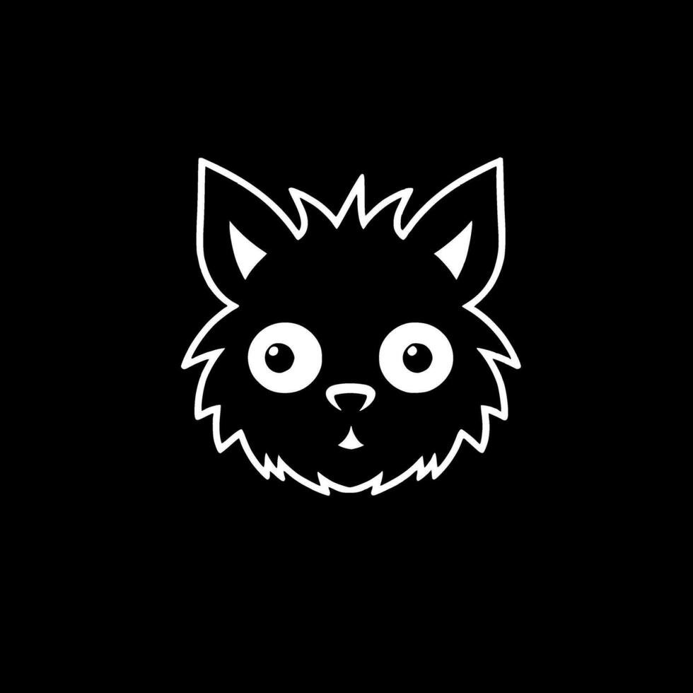 Dog - Black and White Isolated Icon - Vector illustration