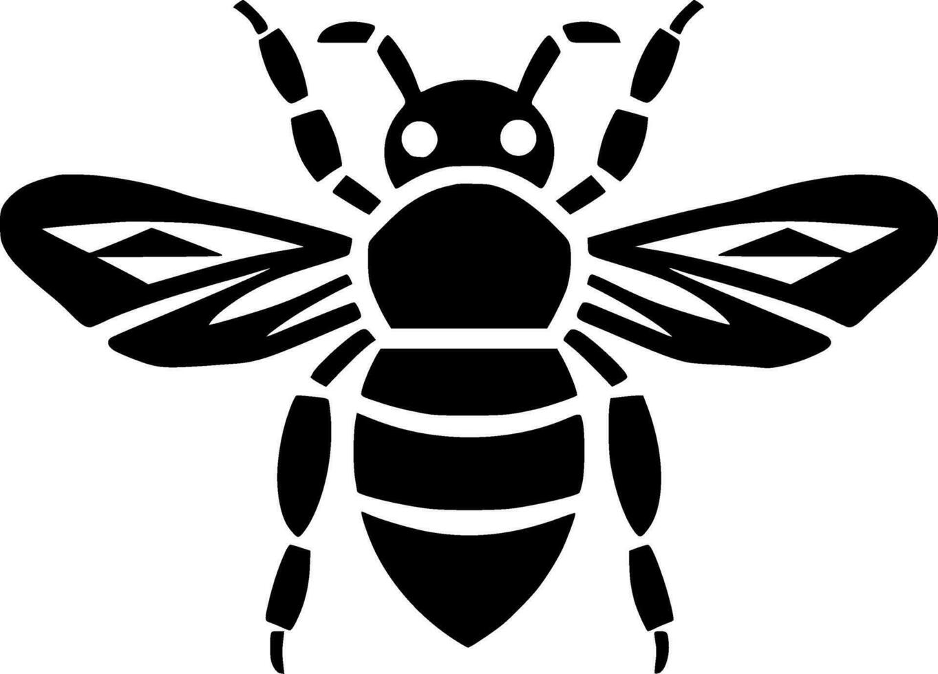 Bee - High Quality Vector Logo - Vector illustration ideal for T-shirt graphic