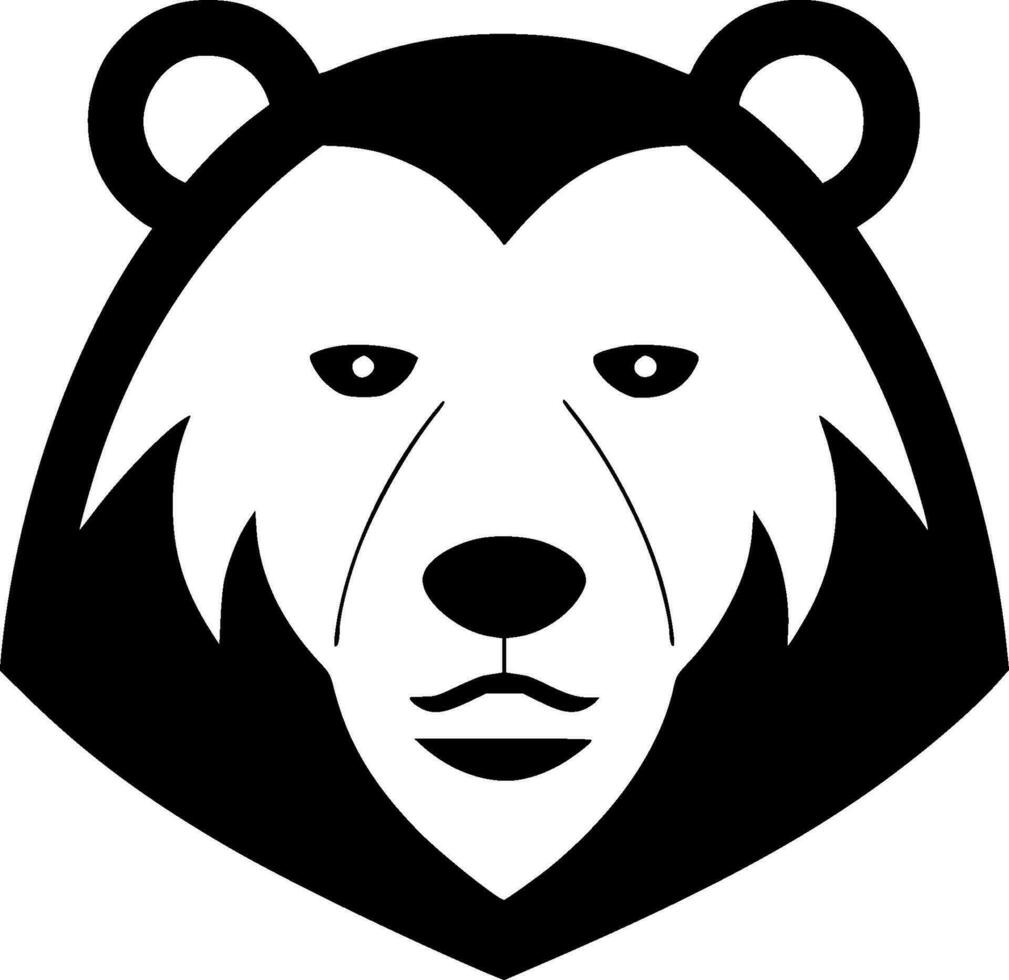 Bear, Minimalist and Simple Silhouette - Vector illustration