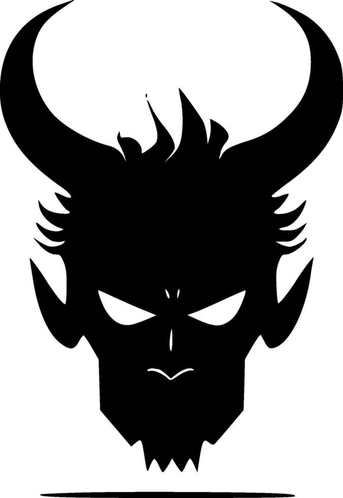 bestia - negro y blanco aislado icono - vector ilustración