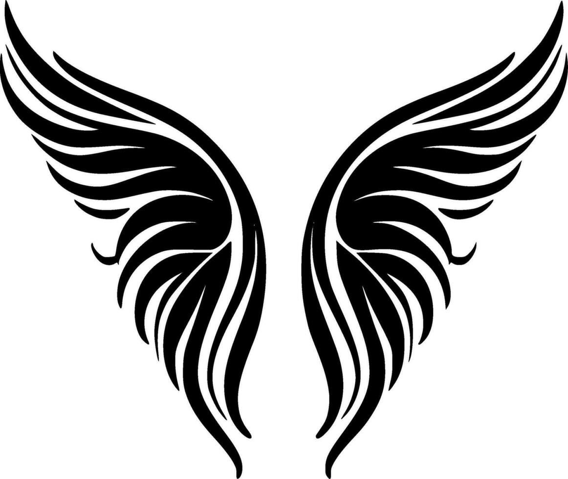 Angel Wings - Minimalist and Flat Logo - Vector illustration