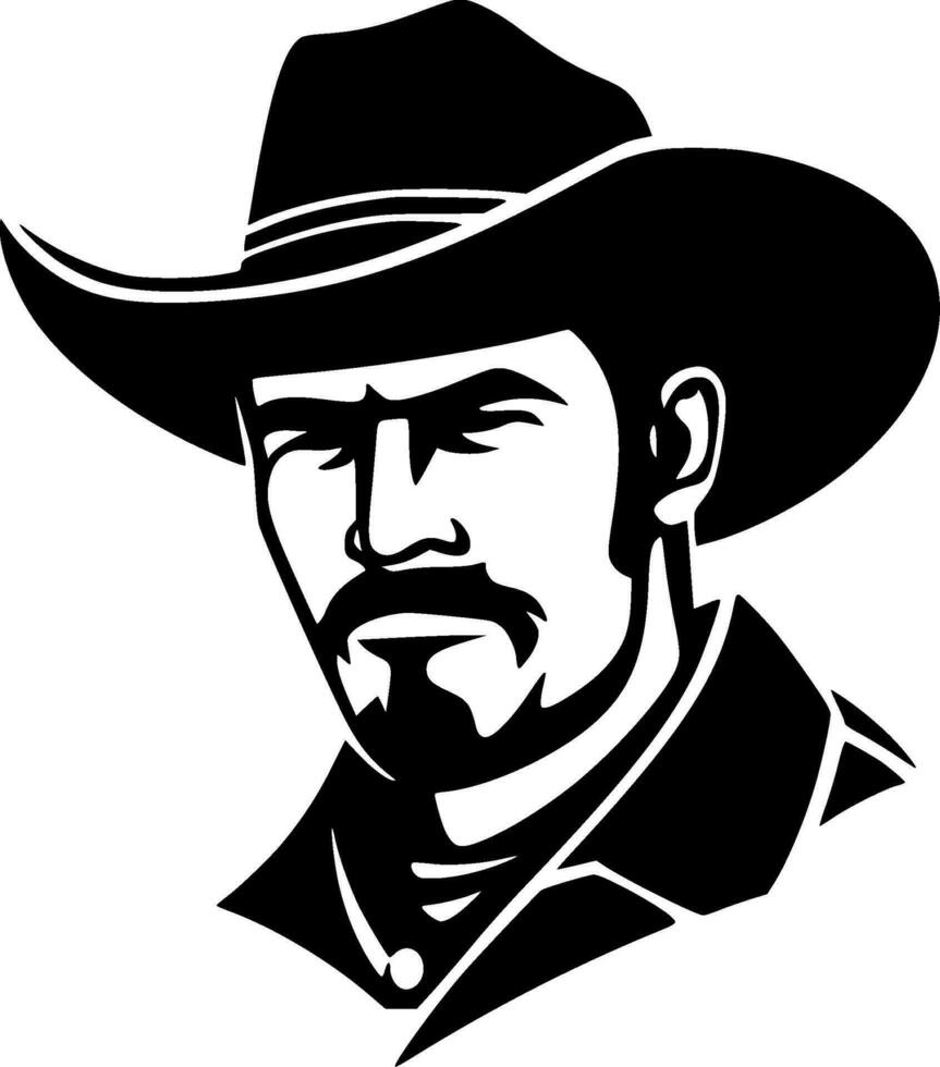 Western, Minimalist and Simple Silhouette - Vector illustration