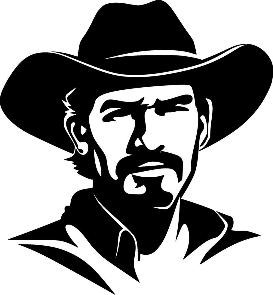 Western, Minimalist and Simple Silhouette - Vector illustration