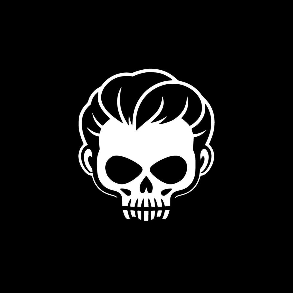 Skull, Minimalist and Simple Silhouette - Vector illustration