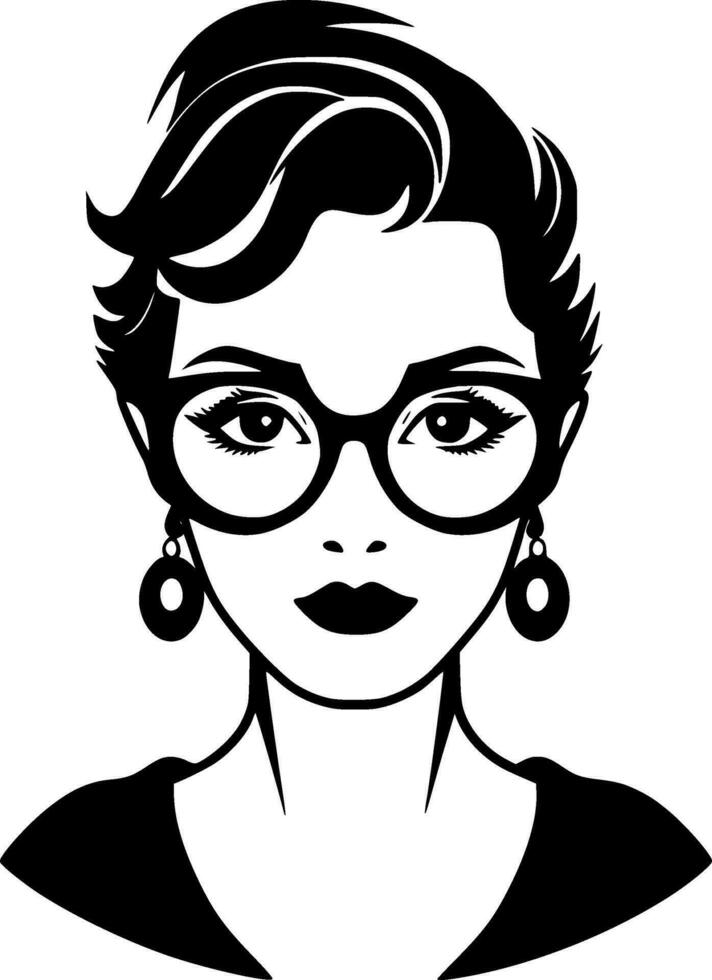 Teacher - Minimalist and Flat Logo - Vector illustration