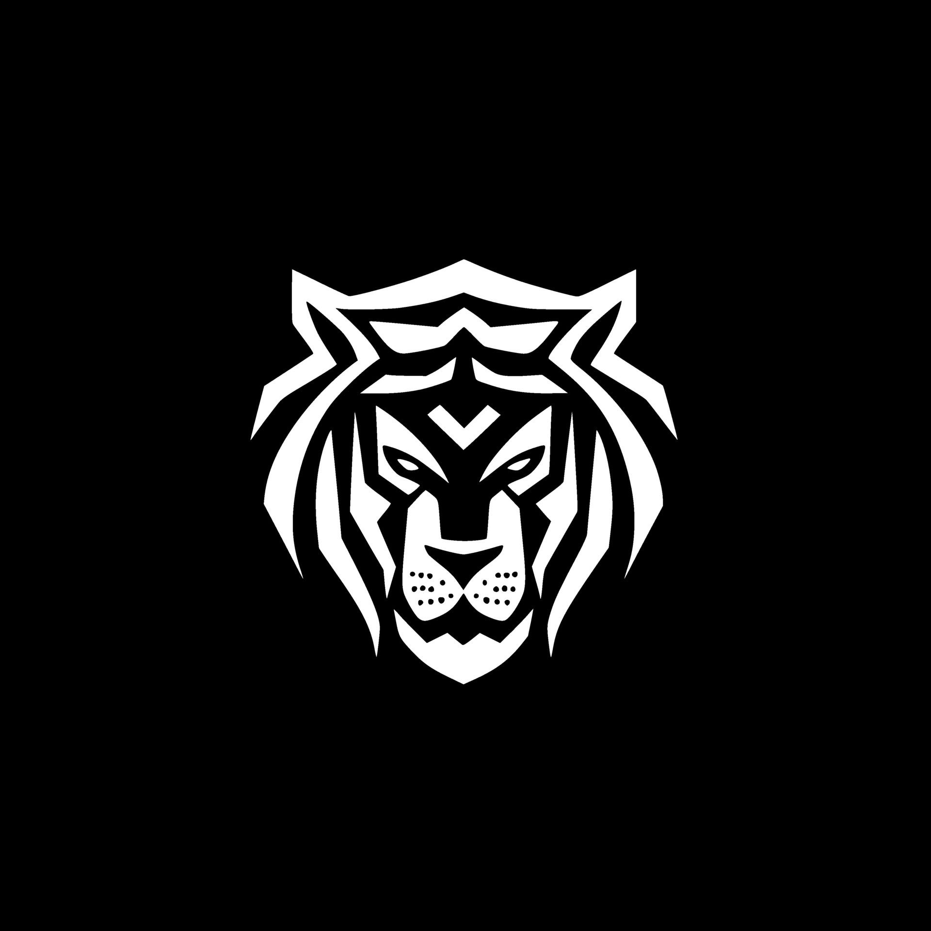 Tiger, Black and White Vector illustration 33095950 Vector Art at Vecteezy