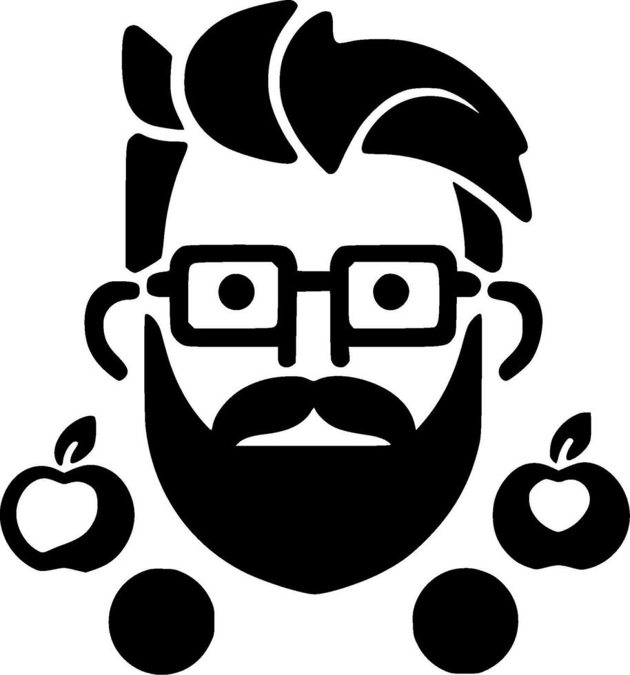 Teacher, Minimalist and Simple Silhouette - Vector illustration