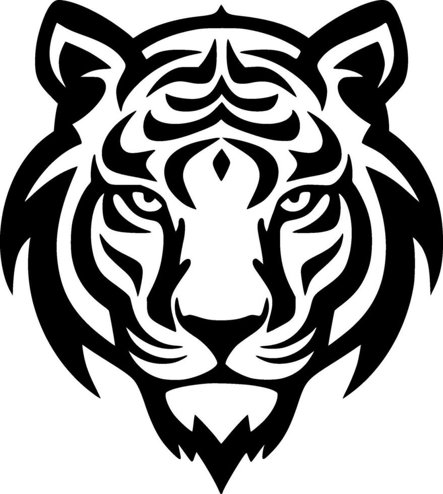 Tiger - Minimalist and Flat Logo - Vector illustration