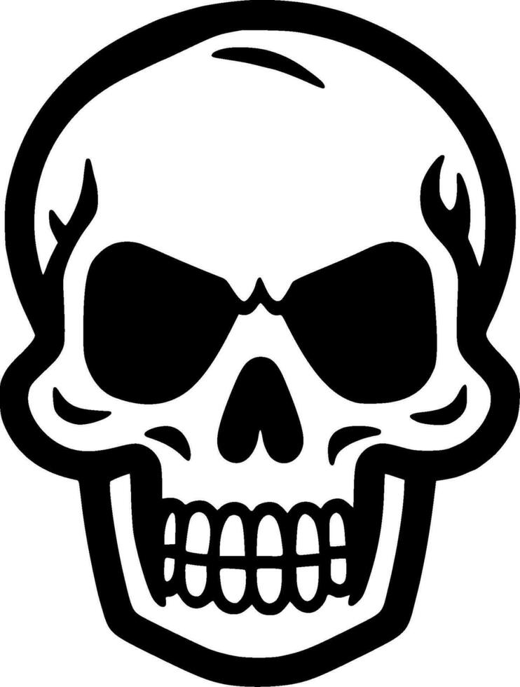 Skull - Minimalist and Flat Logo - Vector illustration