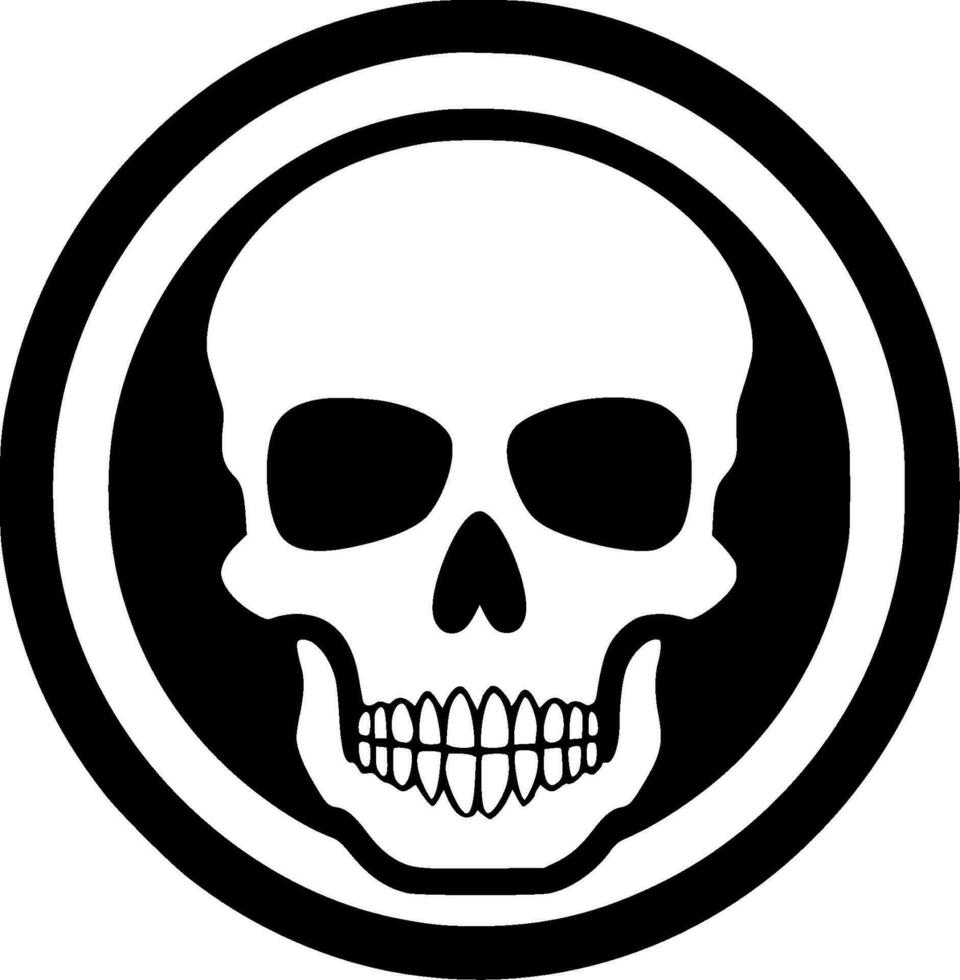 Skeleton, Minimalist and Simple Silhouette - Vector illustration