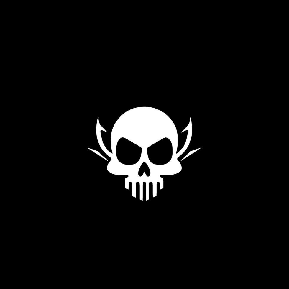 Skull - Minimalist and Flat Logo - Vector illustration