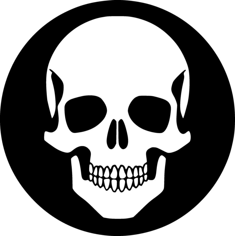 Skull - Minimalist and Flat Logo - Vector illustration