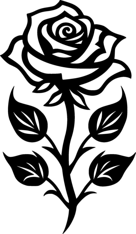 rosas - minimalista y plano logo - vector ilustración