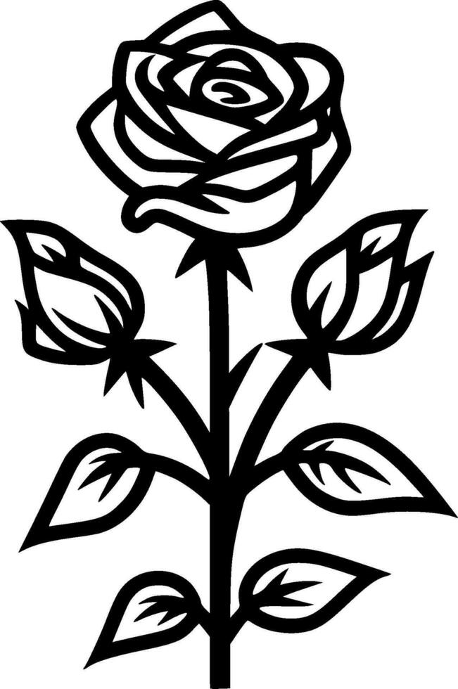 Roses - High Quality Vector Logo - Vector illustration ideal for T-shirt graphic