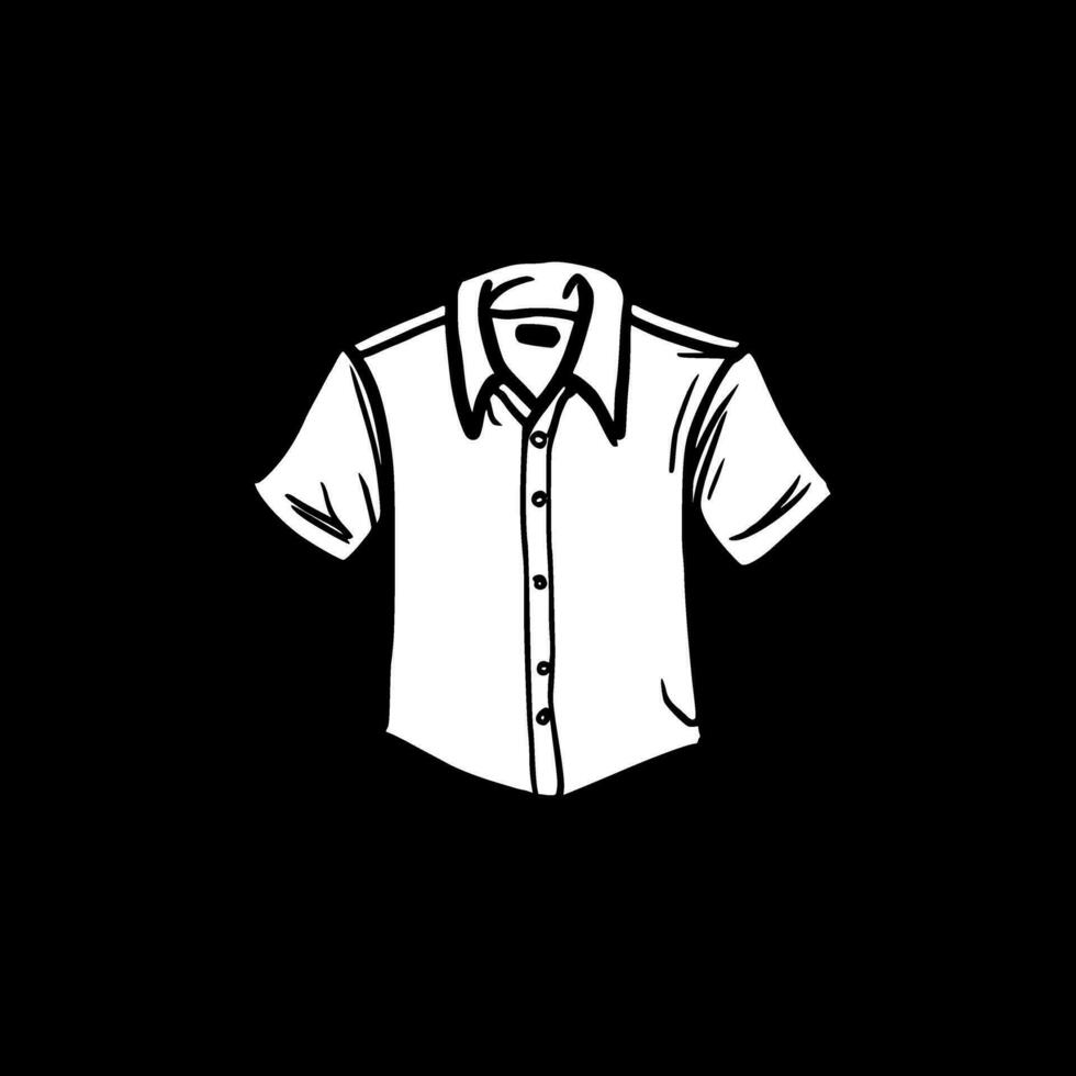 camisa - minimalista y plano logo - vector ilustración